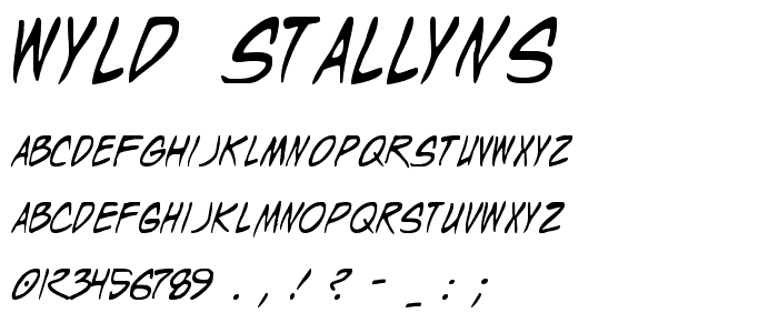 Wyld Stallyns font